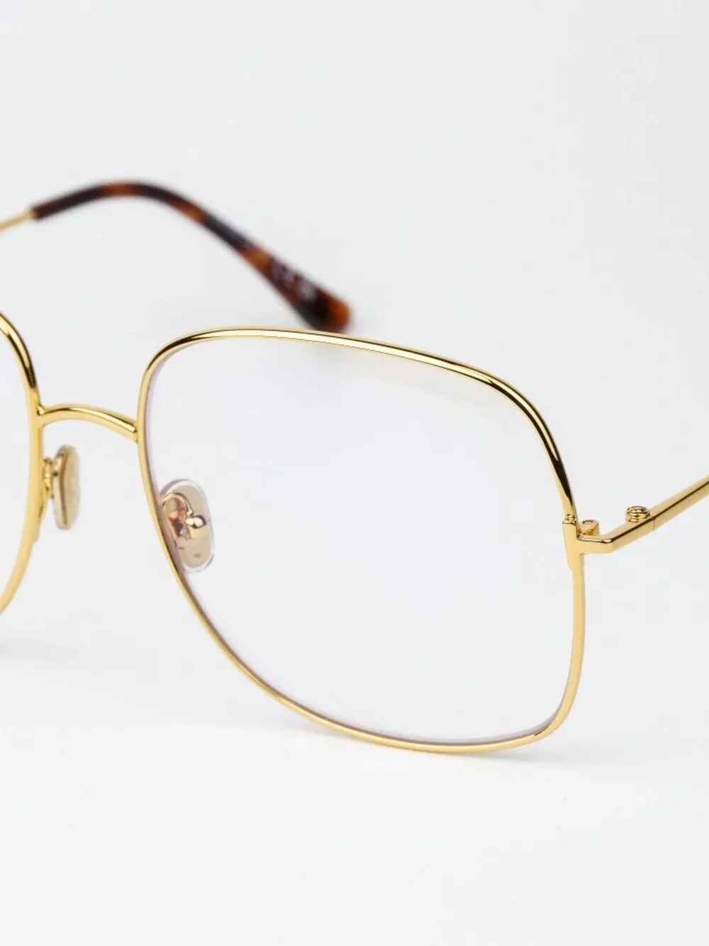Tom Ford Women Eyeglasses Gold Square FT6048-B 030 NEW AUTHENTIC